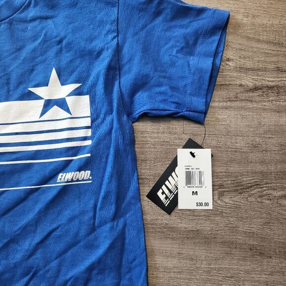 Elwood Sport Stars Crew Neck T-Shirt-BLUE-10-12 - Picture 4 of 7